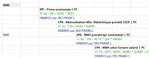 Présence d’une rubrique dans une règle